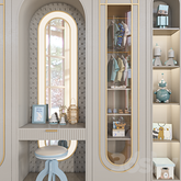 Trueliving 5 Door Walk-in Kids wardrobes Laminated Finish & PU Finish with Drawers 8Ft *2Ft *9Ft -2438.4MM X 609MM X 2743.2MM)